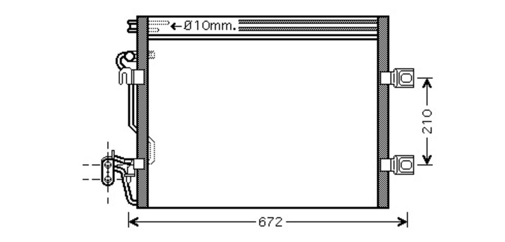 Condensatore Per Mercedes S Class (w220) (ME522C002)