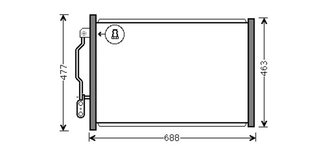 Condensatore Per Mercedes S Class (w221) (ME526C003)