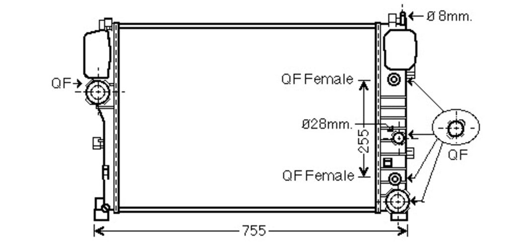Radiatore Per Mercedes S Class (w221) (ME526R002)