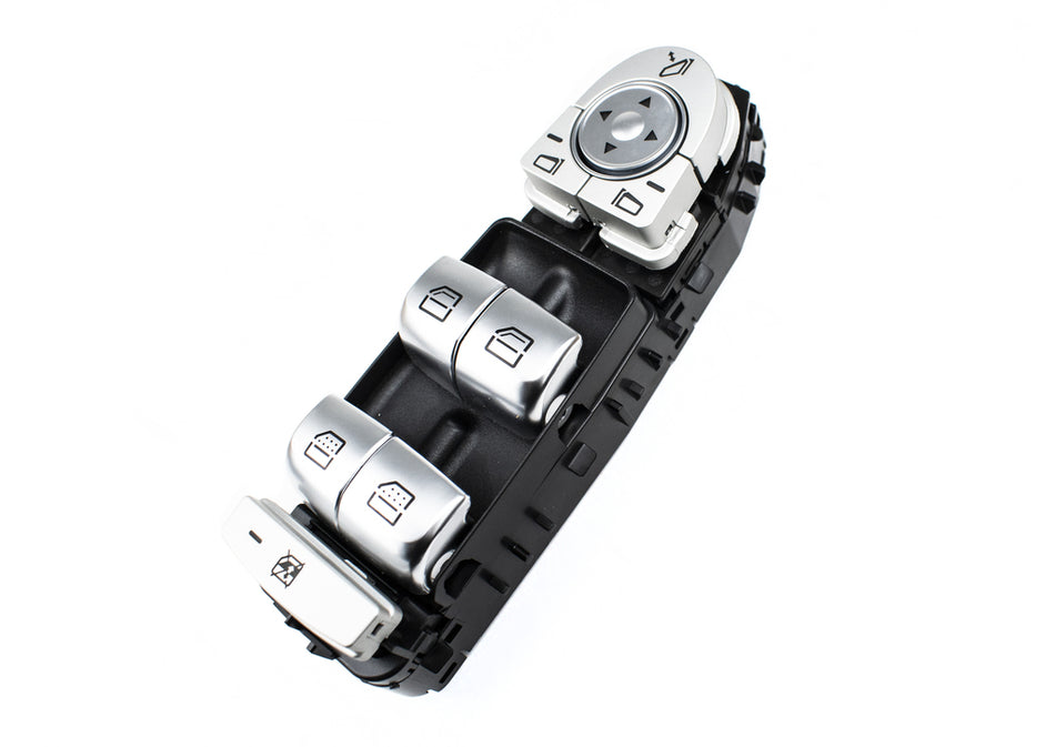 Pulsantiera Alzacristallo Porta Anteriore Sinistra-Grigia-4 Interruttori-3 Pins Per Mercedes S Class (w222) (ME529WS34)