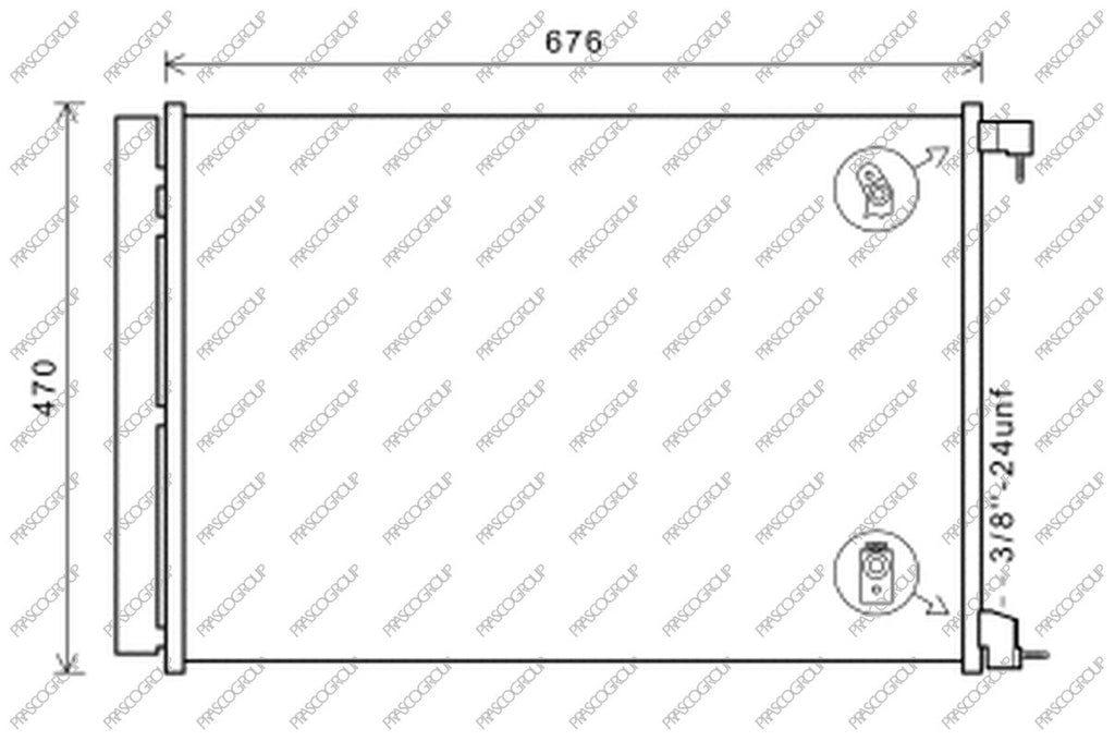 Condensatore Per Mercedes S Class (w222) Amg/amg Line (ME530C002)
