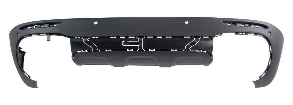 Spoiler Paraurti Posteriore-Nero-Goffrato-Con Fori Pdc+supporti Per Mercedes Glb Class (x247) (ME7301861)
