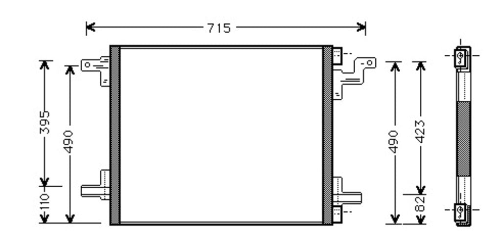 Condensatore Per Mercedes Ml Class (w163) (ME820C001)