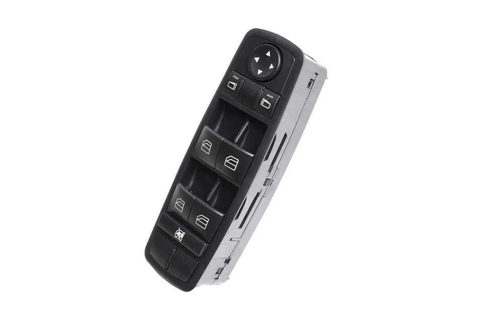 Pulsantiera Alzacristallo Porta Anteriore Sinistra-Nera-4 Interruttori-Senza Funzione Chiusura Retrovisori-3 Pins Per Mercedes Gl Class (x164) (ME860WS14)