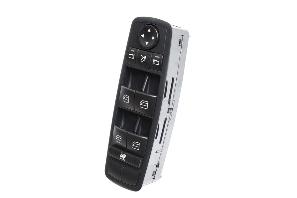 Pulsantiera Alzacristallo Porta Anteriore Sinistra-Nera-4 Interruttori-Con Funzione Chiusura Retrovisori-3 Pins Per Mercedes Gl Class (x164) (ME860WS24)