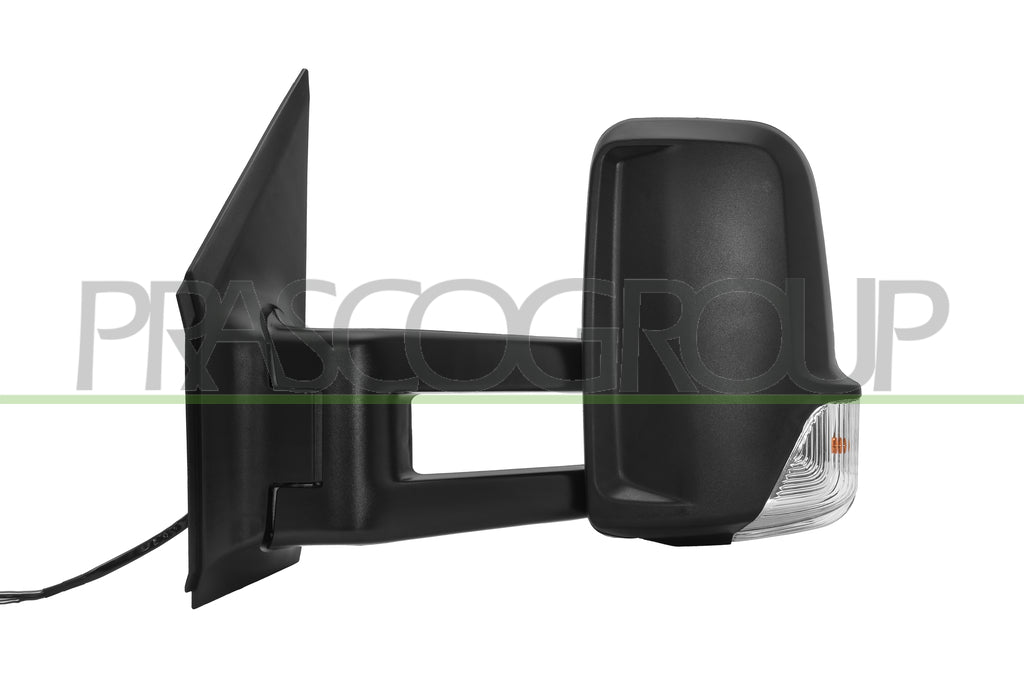 Specchietto Retrovisore Sinistro Elettrico Nero Termico con Fanale con Braccio Lungo Per Mercedes Sprinter dal 2006 al 2013 (ME9197344)
