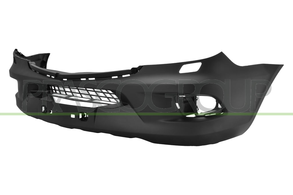 Paraurti Anteriore Nero Goffrato con Tappo Coprigancio con Sede Fendi con Fori Lavafari+Kit Supporti (2PEZZI) con Staffe Supporto Anti Collisione Per Mercedes Sprinter dal 2013 al 2018 (ME9211032)