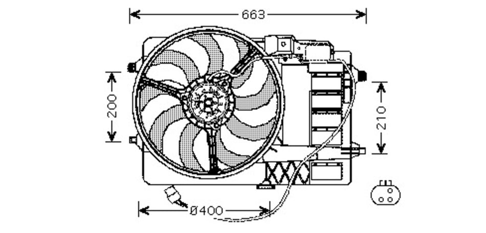 Ventola Per Mini Mini (bmw) R50/r53/r52 (MN304F002)