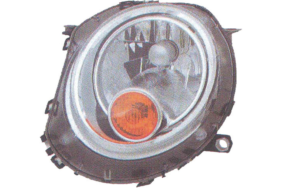 Proiettore Sinistro H4-Elettrico-Con Motore-Fanale Arancio Per Mini Mini (bmw) R56/r57 (MN3084804)