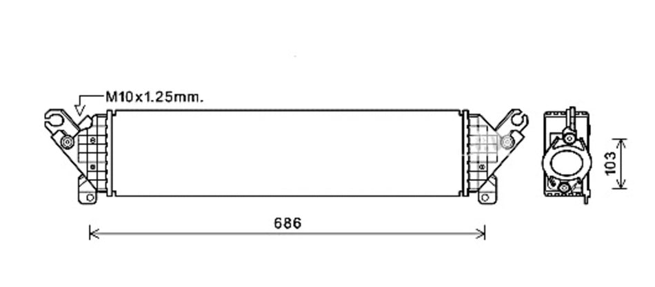 Intercooler Per Mazda 3 (bn) (MZ332N001)