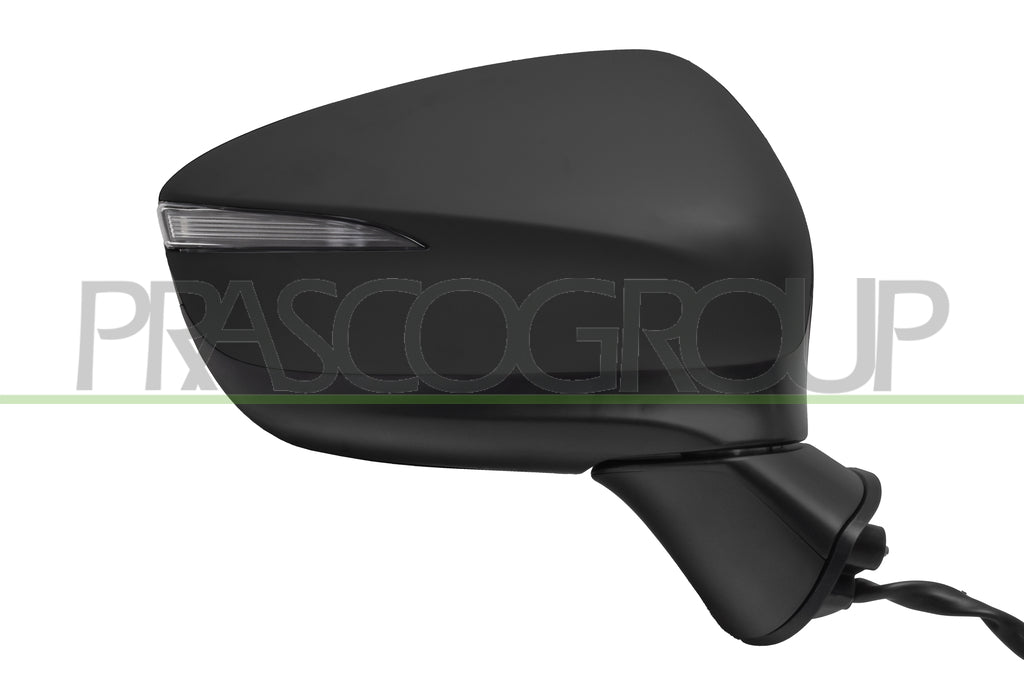 Specchietto Retrovisore Destro Elettrico Nero con Fanale con BLIS Convesso 6 Pins Per Mazda Cx3 dal 2015 al 2018 (MZ6027303)