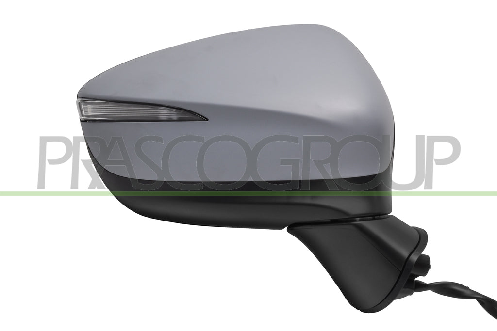 Specchietto Retrovisore Destro Elettrico con Primer con Fanale con BLIS Convesso 6 Pins Per Mazda Cx3 dal 2015 al 2018 (MZ6027313)
