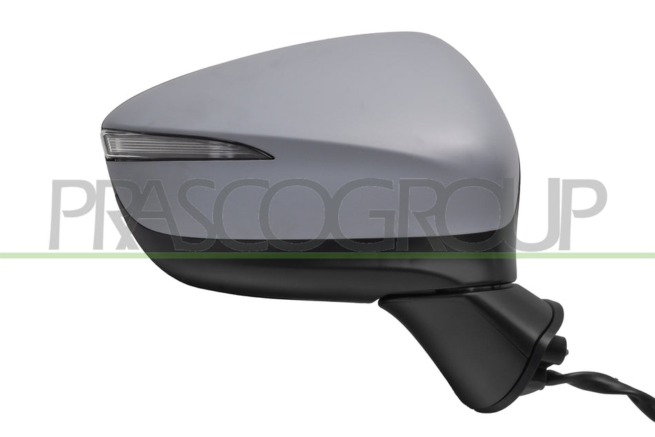 Specchietto Retrovisore Destro Elettrico con Primer con Fanale con BLIS Convesso 6 Pins Per Mazda Cx3 dal 2015 al 2018 (MZ6027313)