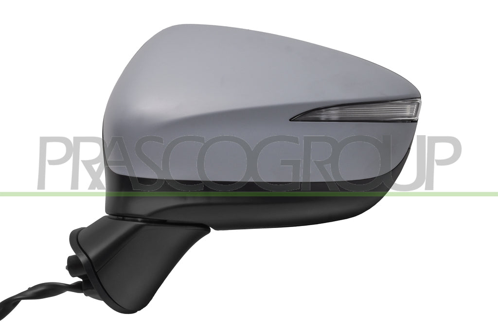 Specchietto Retrovisore Sinistro Elettrico con Primer con Fanale con BLIS Asferico 6 Pins Per Mazda Cx3 dal 2015 al 2018 (MZ6027314)
