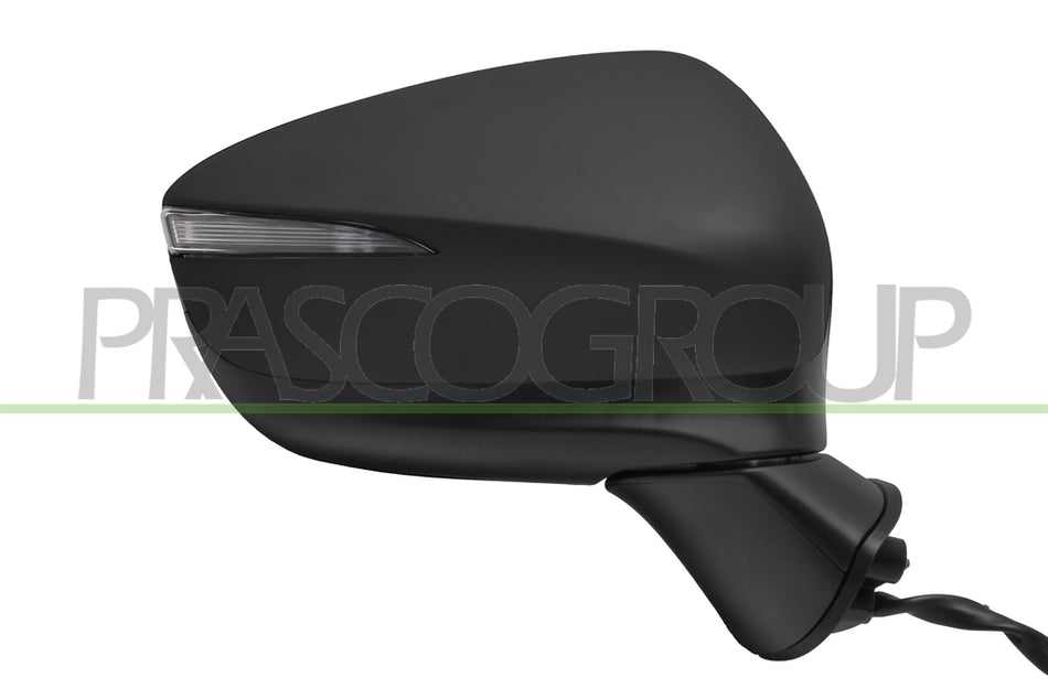 Specchietto Retrovisore Destro Elettrico Nero Chiudibile con Fanale con BLIS Convesso 8 Pins Per Mazda Cx3 dal 2015 al 2018 (MZ6027343)