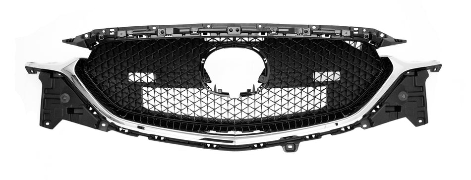 Griglia Radiatore-Nera-Con Modanatura Cromata Per Mazda Cx5 (kf) (MZ7062011)