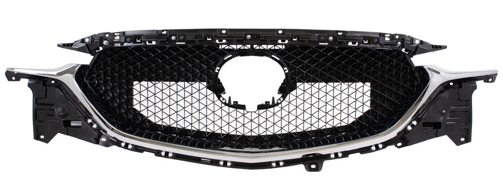 Griglia Radiatore-Nera-Con Modanatura Cromata-Con Foro Telecamera Per Mazda Cx5 (kf) (MZ7062021)