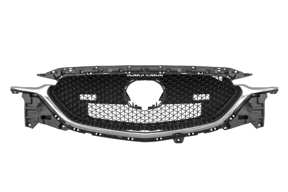 Griglia Radiatore-Nera-Lucida-Con Modanatura Cromata Per Mazda Cx5 (kf) (MZ7062031)