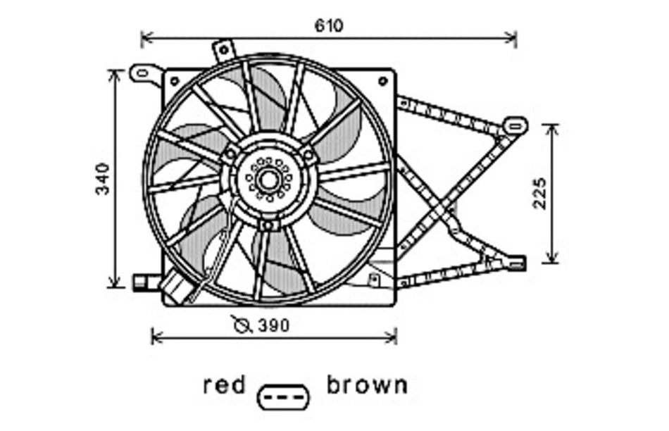Ventola Per Opel/vauxhall Astra G (t98) (OP017F005)