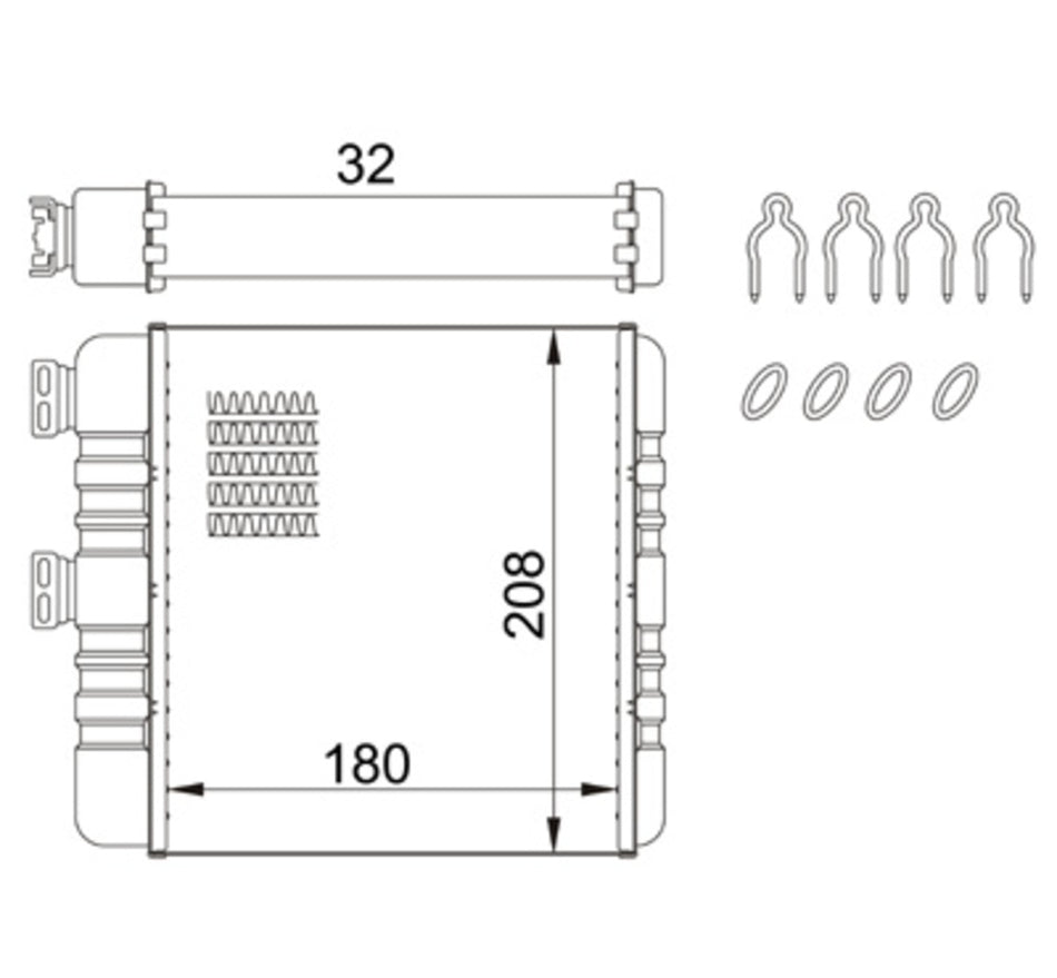 Riscaldatore Per Opel/vauxhall Astra G (t98) (OP017H005)