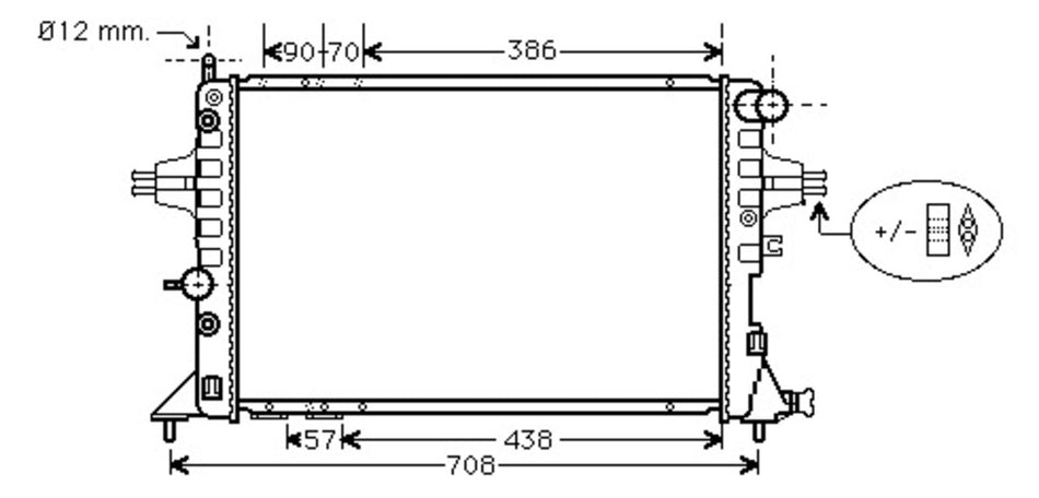 Radiatore Per Opel/vauxhall Astra G (t98) (OP017R002)
