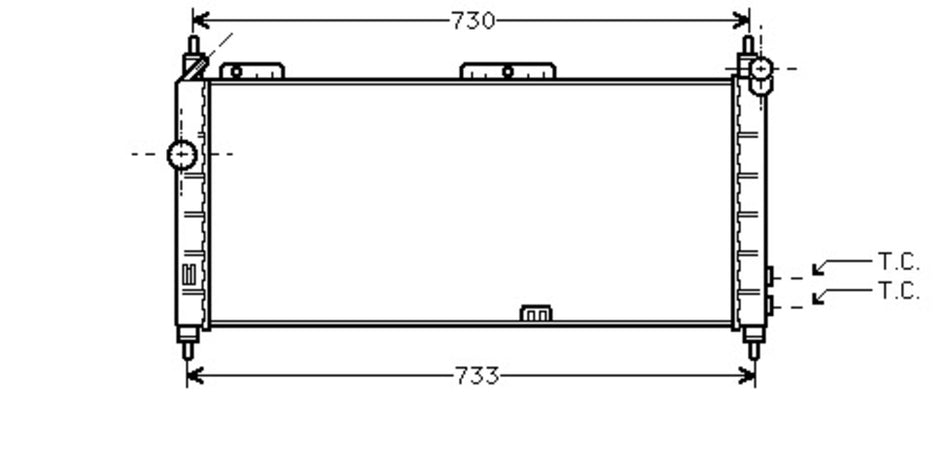 Radiatore Per Opel/vauxhall Corsa (b)/combo (OP028R005)