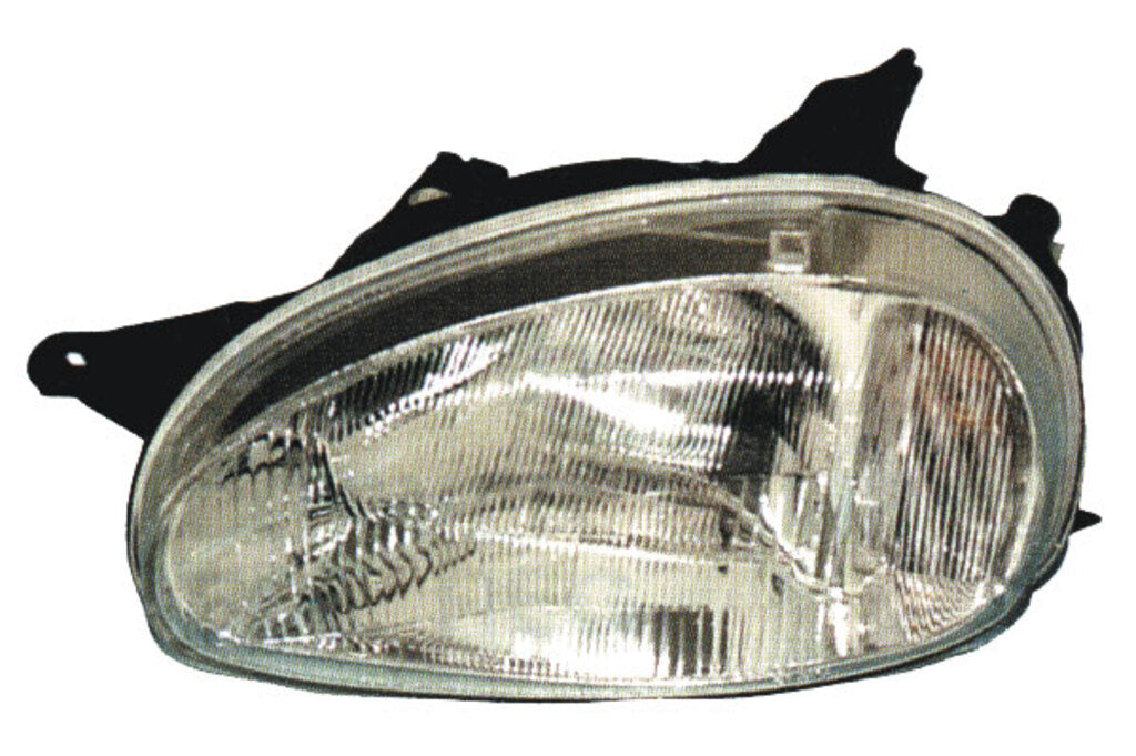 Proiettore Sinistro H4-Manuale-Vetro Liscio Per Opel/vauxhall Corsa (b)/combo (OP0294604)