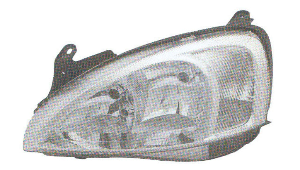 Proiettore Destro H7+h7-Elettrico-Con Motore Mod. > 06/02-Versione A.l. Per Opel/vauxhall Corsa (c) (OP0304913)