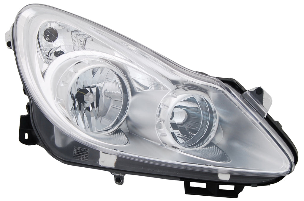 Proiettore Destro H1+h7-Elettrico-Cromato-Con Motore Per Opel/vauxhall Corsa (d) (OP0344901)