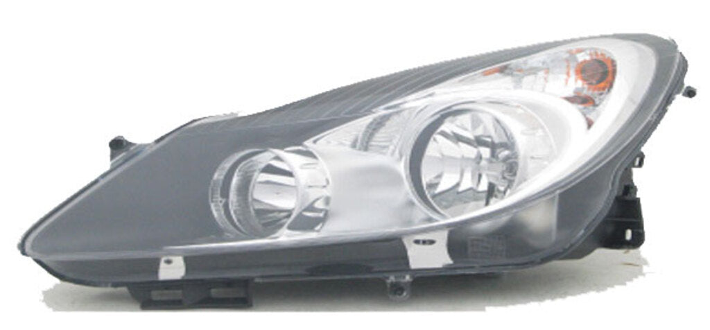 Proiettore Sinistro H7+h1-Elettrico-Con Motore-Nero Per Opel/vauxhall Corsa (d) (OP0344916)