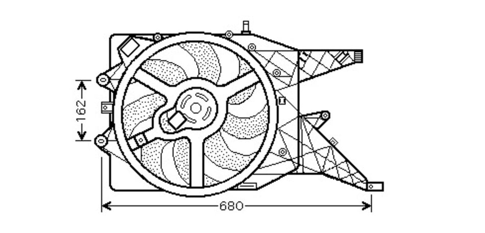 Ventola Per Opel/vauxhall Corsa (d) (OP034F003)