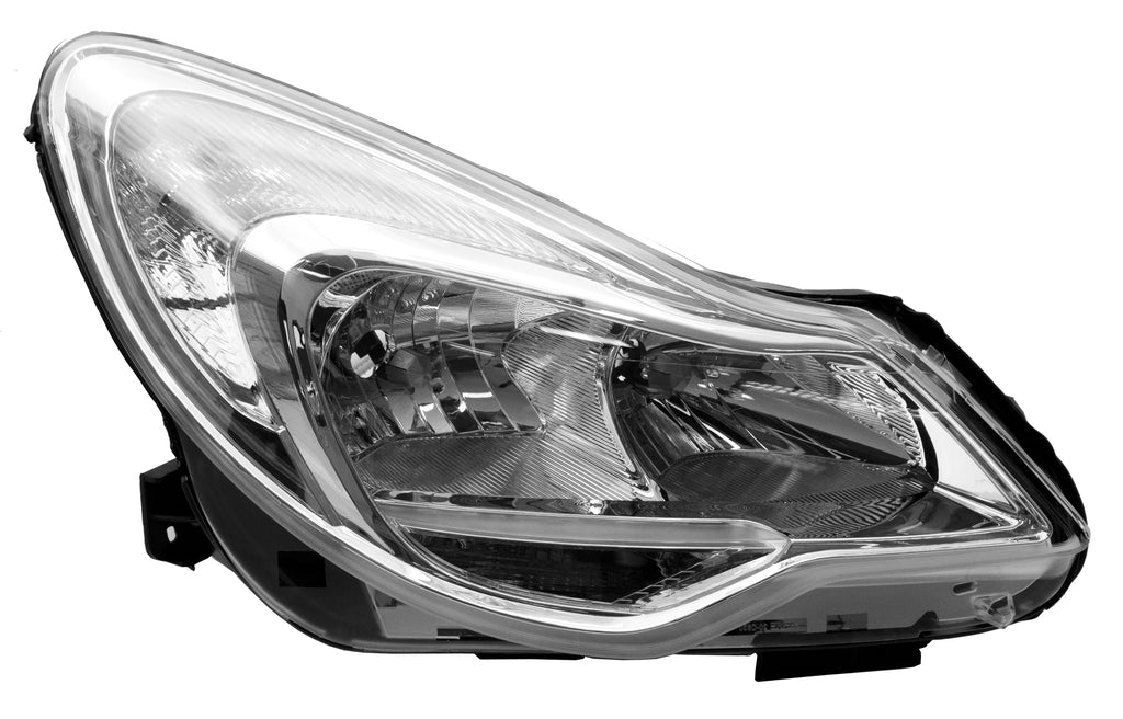Proiettore Destro H1+h7-Elettrico-Con Motore Per Opel/vauxhall Corsa (d) (OP0354903)