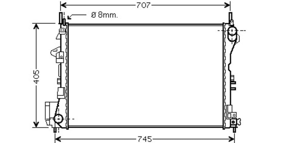 Radiatore Per Opel/vauxhall Vectra C (OP056R009)