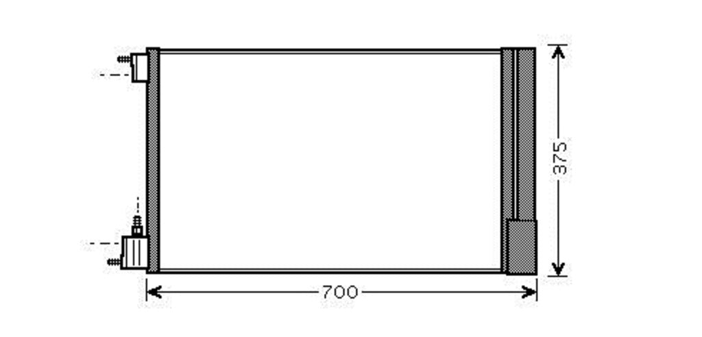 Condensatore Per Opel/vauxhall Insignia A (OP060C001)