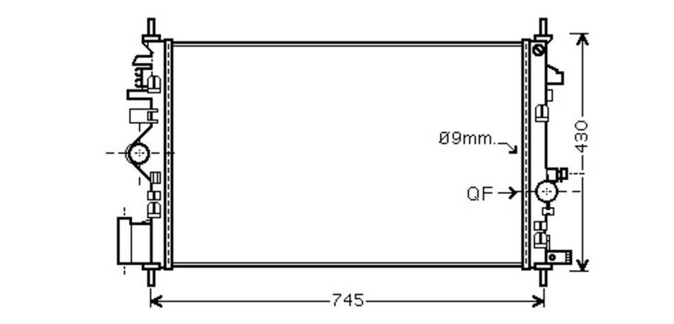 Radiatore Per Opel/vauxhall Insignia A (OP060R008)