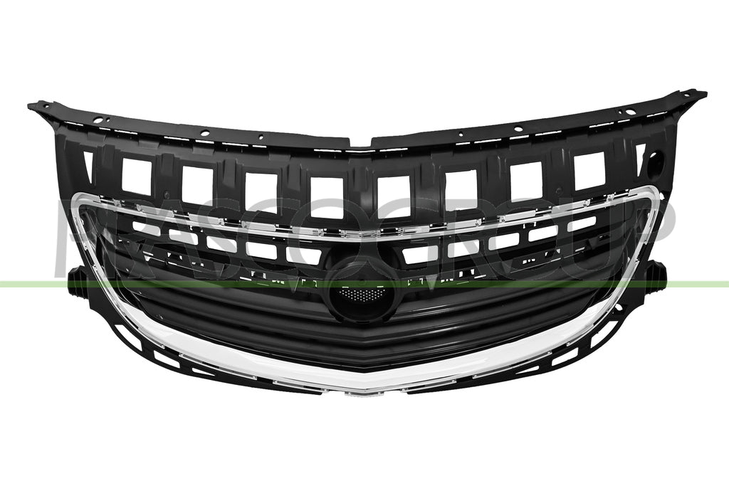 Griglia Radiatore Nera con Modanatura Cromata Per Opel/vauxhall Insignia A dal 2014 al 2016 (OP0622011)