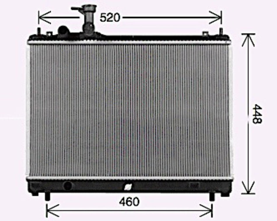 Radiatore Per Opel/vauxhall Agila (OP305R004)