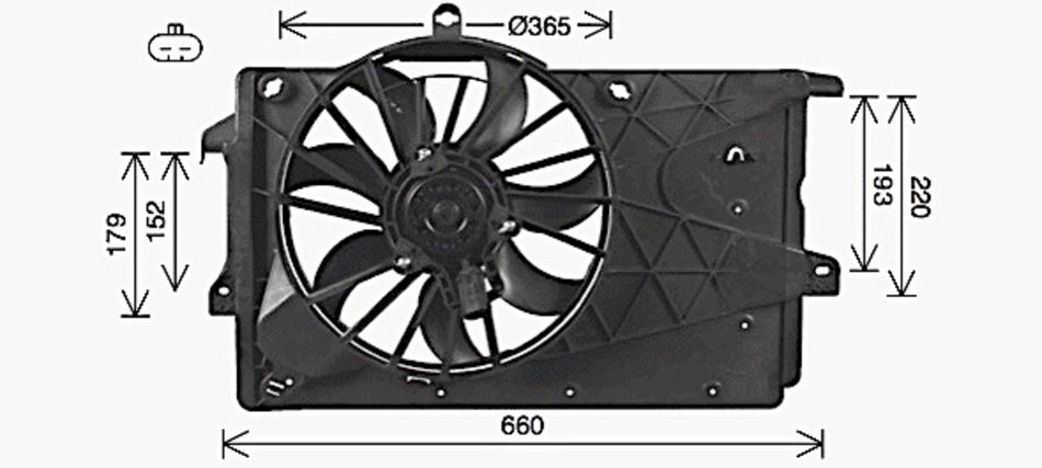 Ventola Per Opel/vauxhall Meriva (OP350F001)