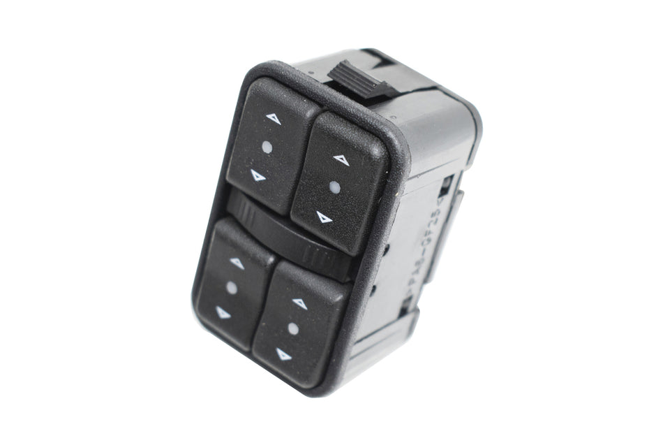 Pulsantiera Alzacristallo Porta Anteriore Sinistra-Nera-4 Interruttori-12 Pins Per Opel/vauxhall Meriva (OP350WS04)