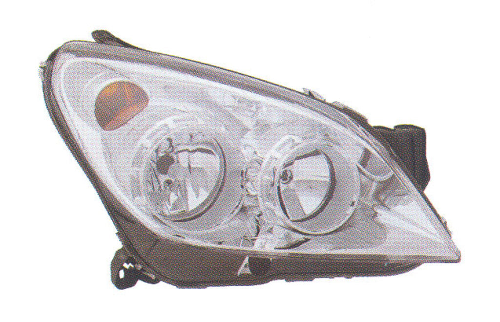 Proiettore Sinistro H1+h7-Elettrico-Con Motore-Cromato Per Opel/vauxhall Astra H (a04) (OP4144904)
