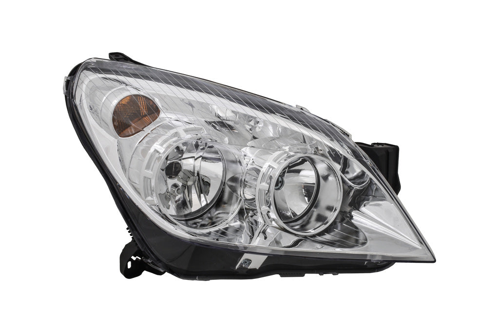 Proiettore Destro H1+h7-Elettrico-Con Motore-Cromato Per Opel/vauxhall Astra H (a04) (OP4144905)
