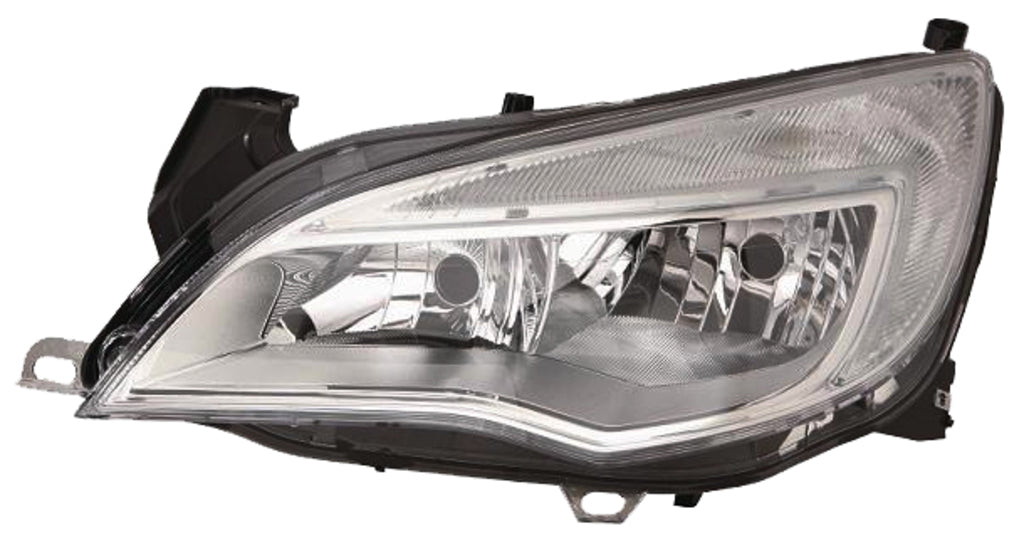 Proiettore Sinistro H7+h7-Elettrico-Con Motore-Cromato Per Opel/vauxhall Astra J (p10) (OP4164904)