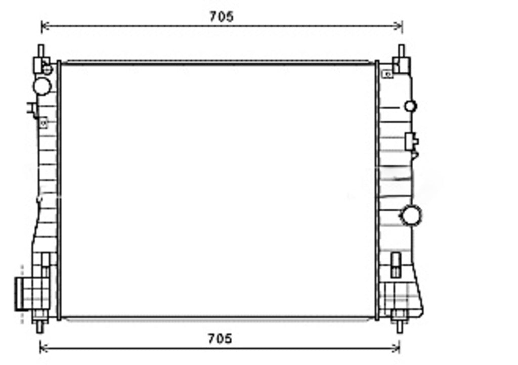 Radiatore Per Opel/vauxhall Mokka (OP700R006)