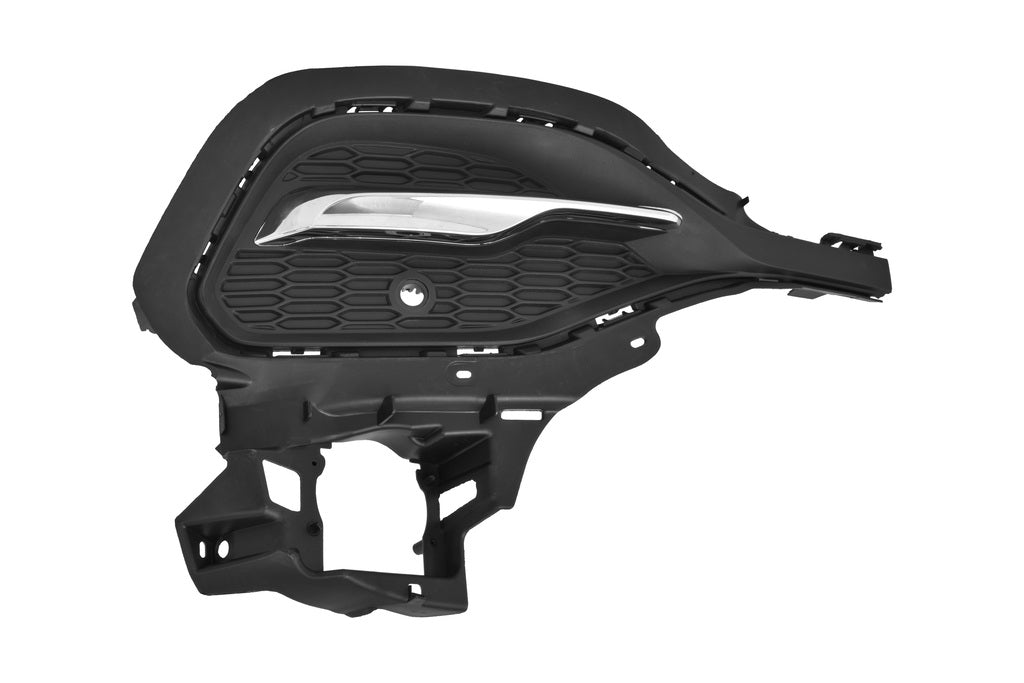 Griglia Destra Paraurti Anteriore-Nera-Con Modanatura Cromata-Con Foro Pdc+supporto Per Opel/vauxhall Grandland X (OP8302113)