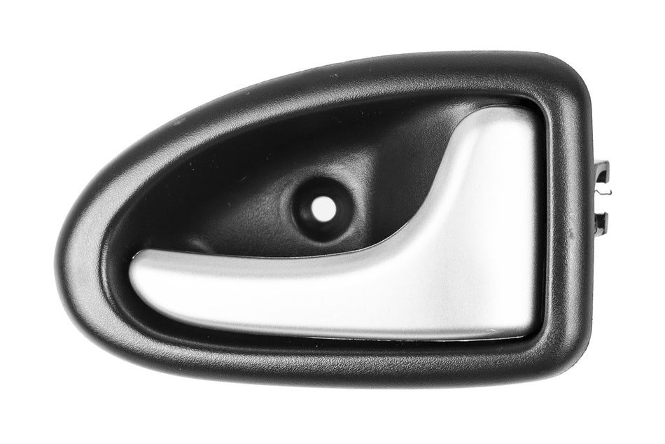 Maniglia Anteriore Destra-Interna-Con Leva Argento Scuro-Con Mostrina Nera Per Opel/vauxhall Vivaro (OP9328407)