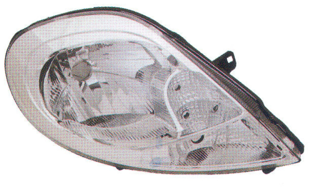 Proiettore Destro H4-Elettrico-Con Motore-Fanale Bianco Per Opel/vauxhall Vivaro (OP9344813)
