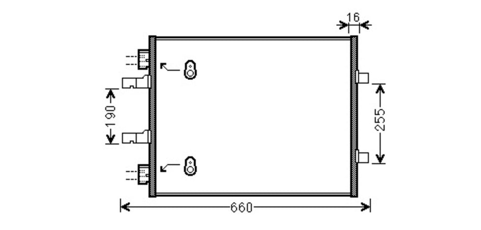 Condensatore Per Opel/vauxhall Vivaro (OP934C001)