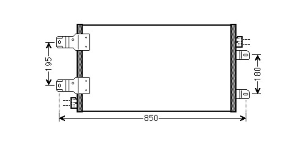 Condensatore Per Opel/vauxhall Movano (OP954C002)
