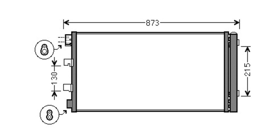 Condensatore Per Opel/vauxhall Movano (OP954C003)