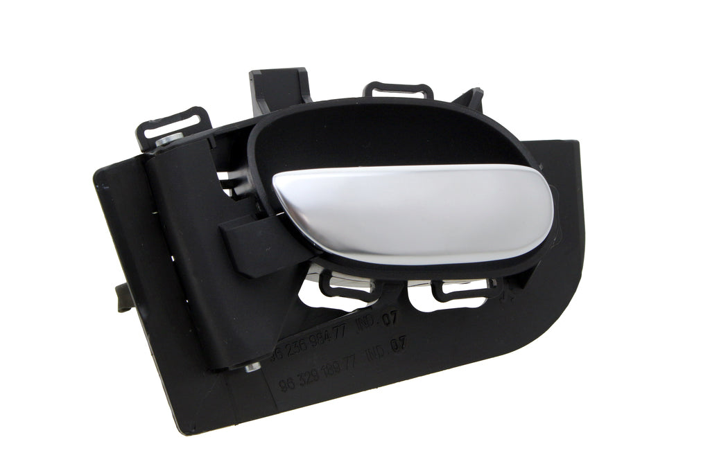 Maniglia Anteriore/posteriore Sinistra-Interna-Con Leva Argento-Con Mostrina Nera Per Peugeot 206 (PG0098602)